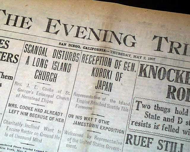 WRIGHT BROTHERS Early AIRPLANE Flying Machines Kittyhawk Testing 1907 Newspaper