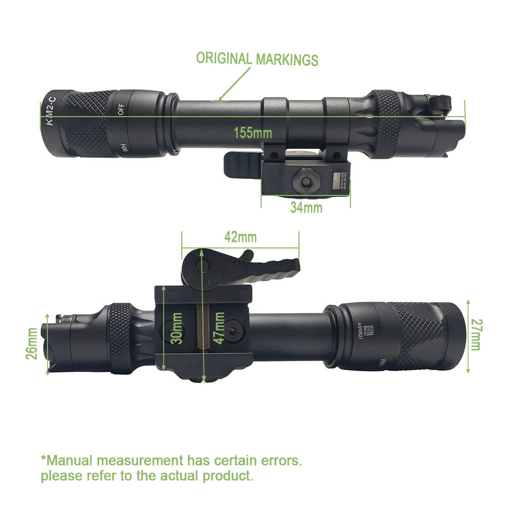 SOTAC M622V IR Weaponlight IR Illuminator & White Dual Output Light Flashlight