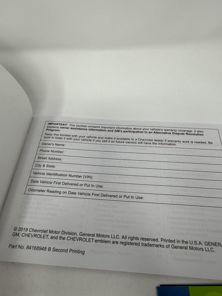 2020 Chevrolet Silverado Owners Manual OEM Complete Set