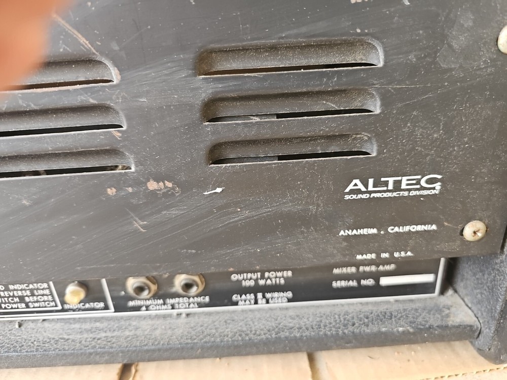 CLASSIC ALTEC MODEL 1214 CONTROL CONSOLE MIXER 6 + 1 CHANNEL