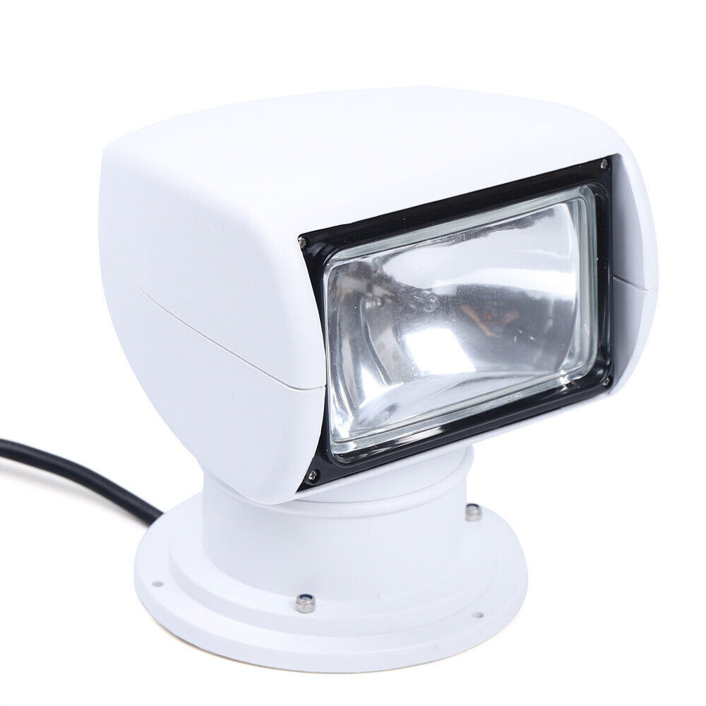 100W Boat Search Light Remote Control Marine Spotlight 360 Rotate 2500LM 12V