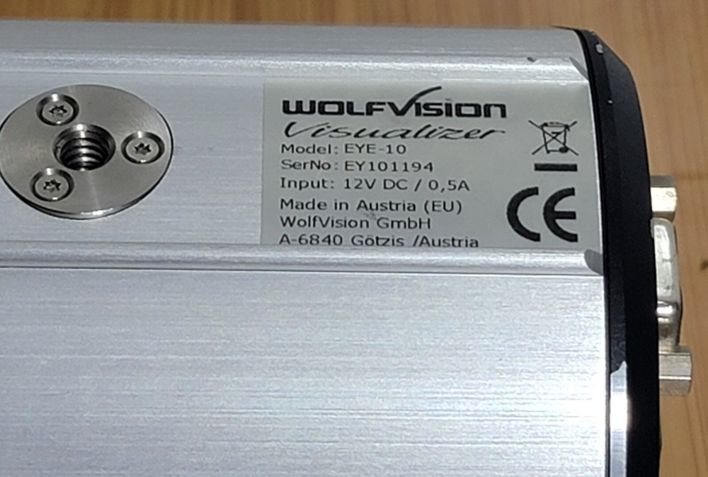 Wolfvision Visualizer EYE-10 720p HD Live Image Camera