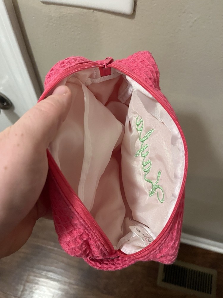 Makeup Pink Bag With Kayla Embroidered