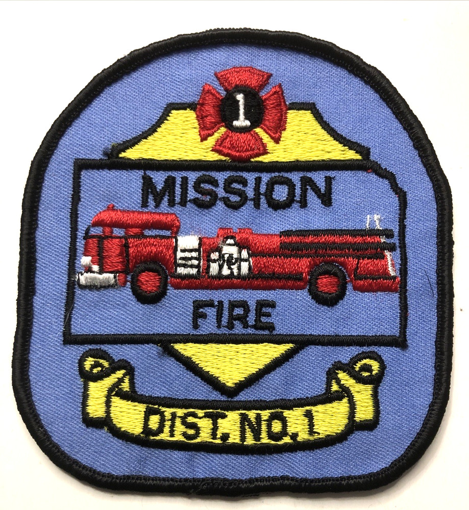 Mission-Dist. No 1 Fire Dept -Fire Patch-older