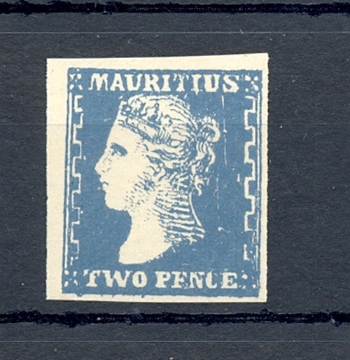 MAURITIUS -TWO PENCE -MARKED AS REPRINT (*)-GOOD REFERENCE -