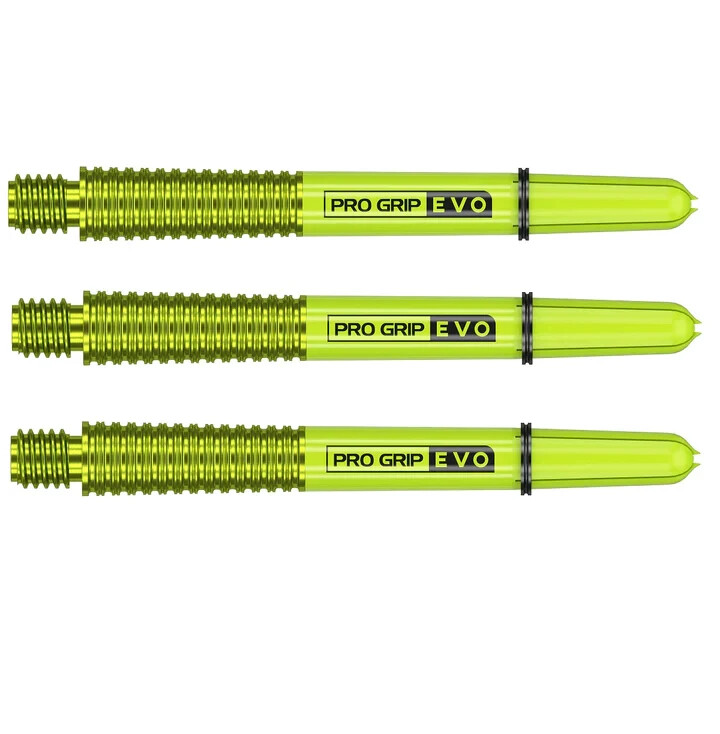 MEDIUM GREEN TARGET PRO GRIP EVO DART SHAFTS