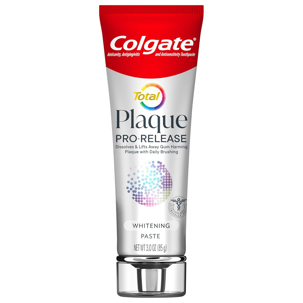 Total Plaque Pro Release Whitening Toothpaste, 2 Pack, 3.0 Oz Tubes