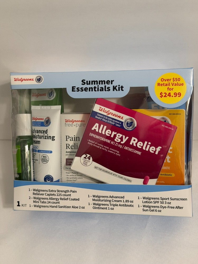 Walgreens Summer Essentials Kit  EXP: 12/26