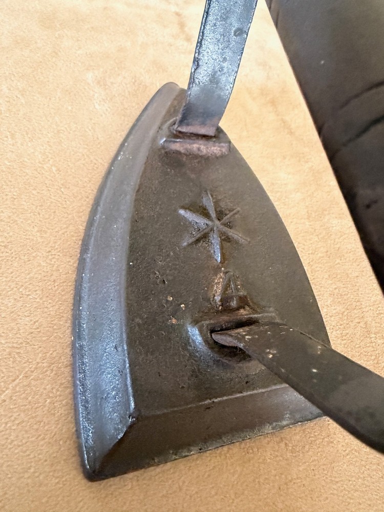 Antique Cast Sad Iron Flat Iron Star #4