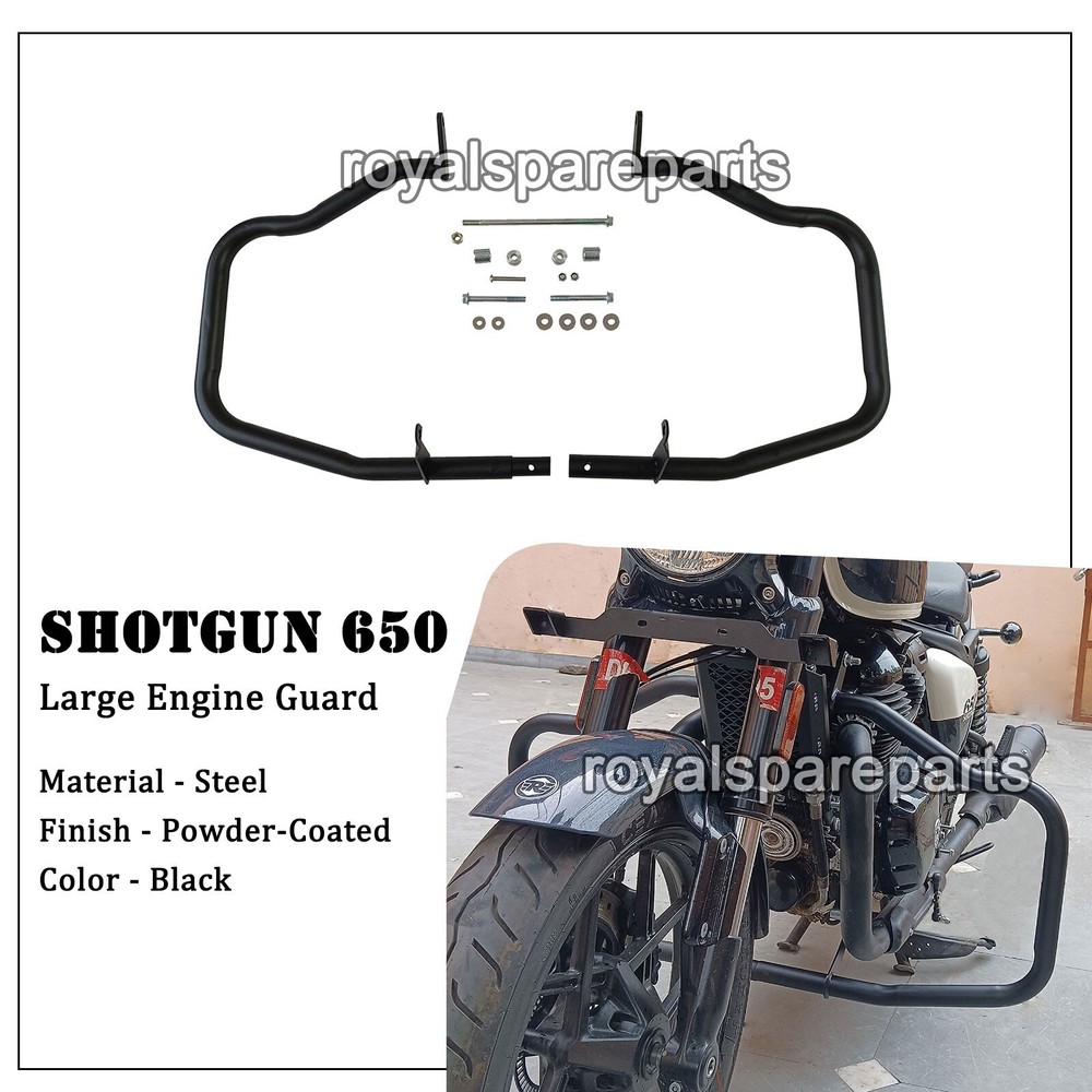 Fit For Royal Enfield "SHOTGUN 650" Tapi-Octa Large Engine Guard, Black