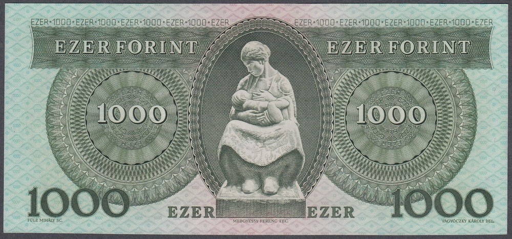 Hungary 1000 Forint 1983 (March) UNC consecutive