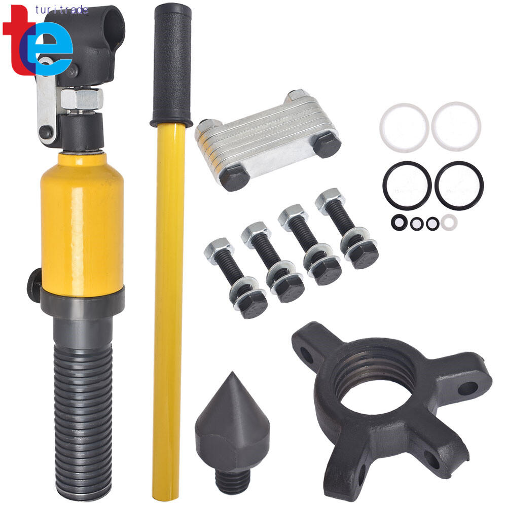 5 Ton 3-Jaw Hydraulic Gear Puller Set Wheel Bearing Pulling Separator w/Case