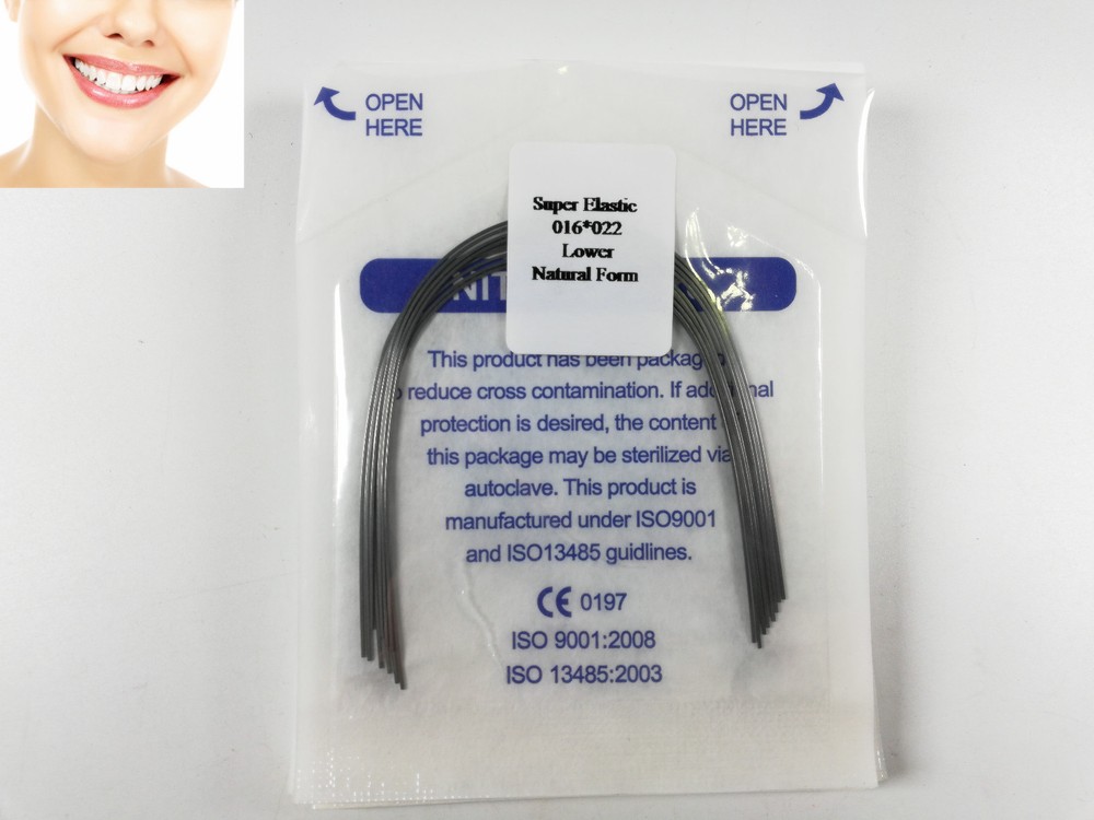 10Pack Dental Orthodontic Arch Super Elastic Wires Rectangular Natural 16*22 U/L