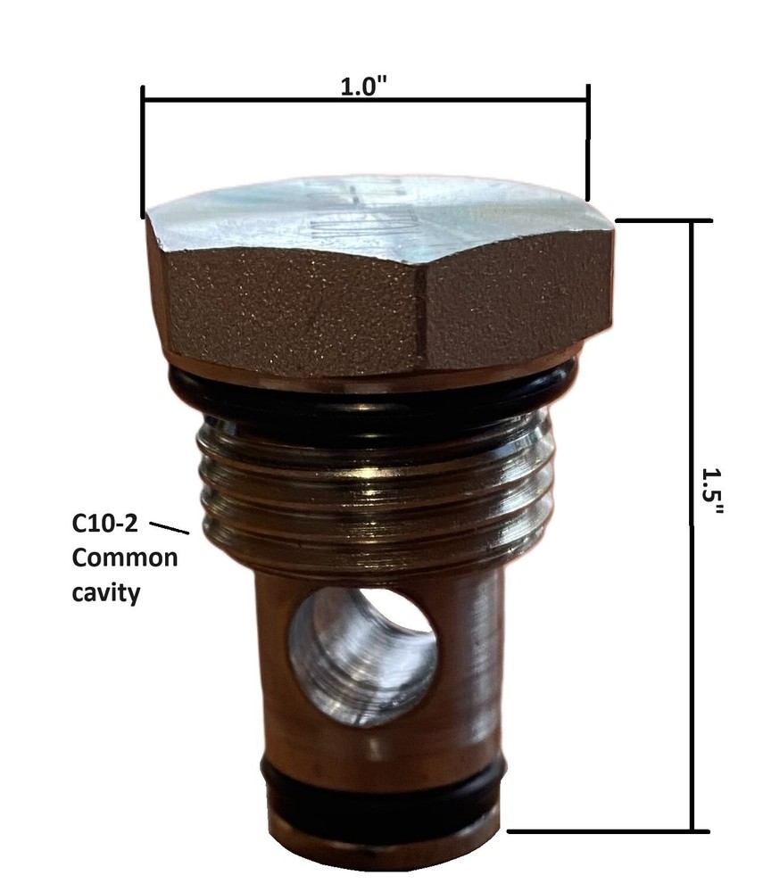 Hydraulic Cartridge Plug C10-2 Common Cavity