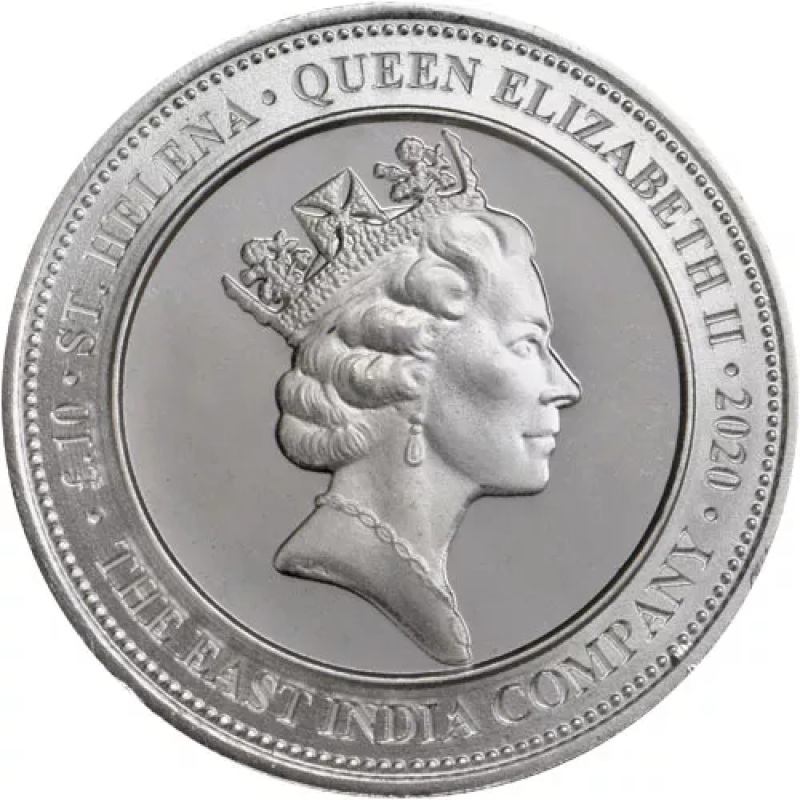 2020 1/10 oz St. Helena Silver Spade Guinea Shield BU