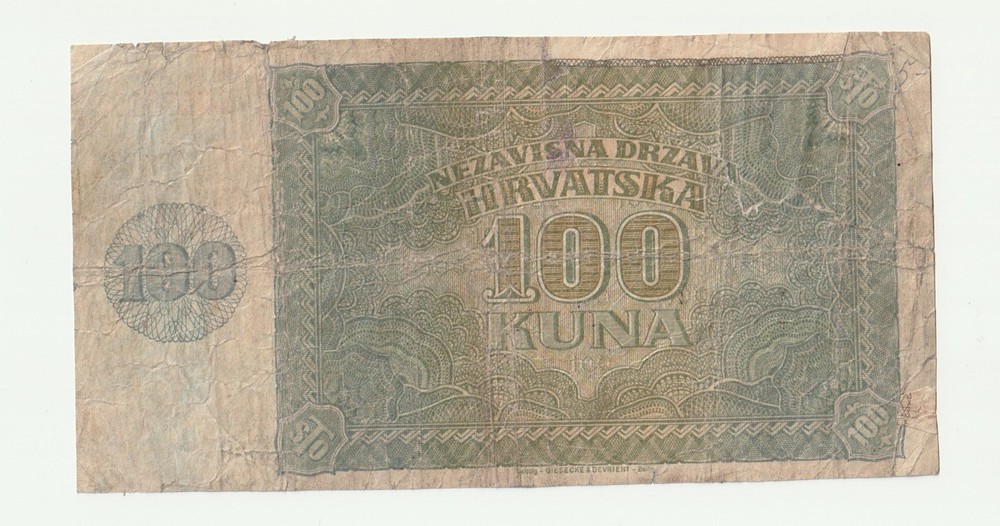 Croatia 100 Kuna 1941