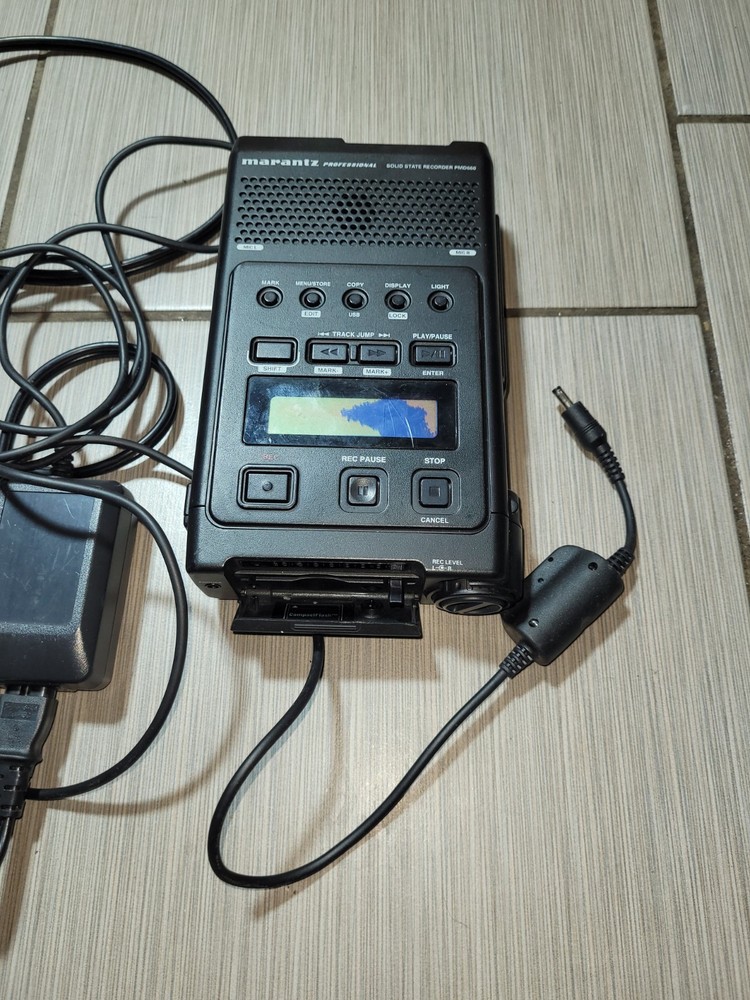 Marantz PMD660 Professional Solid State Recorder power on untested parts/repair
