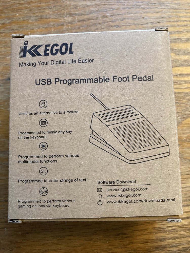 iKKEGOL USB Programmable Foot Pedal