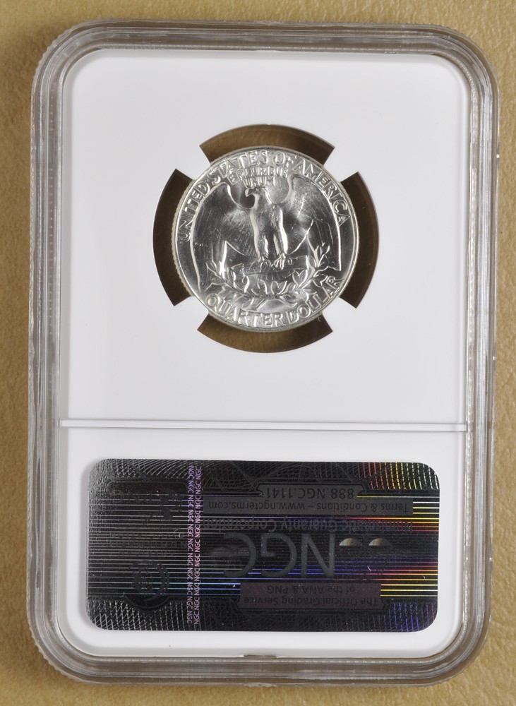 1959 P Washington Quarter 'Type B Reverse' NGC MS65