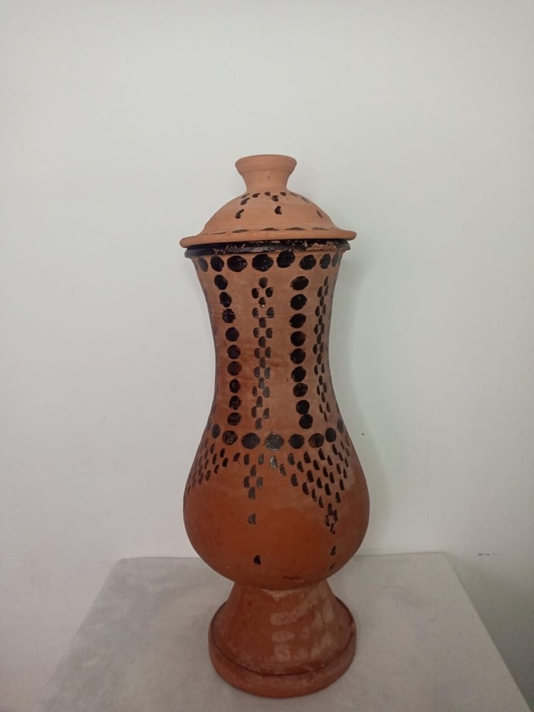 Moroccan clay water pitcher used