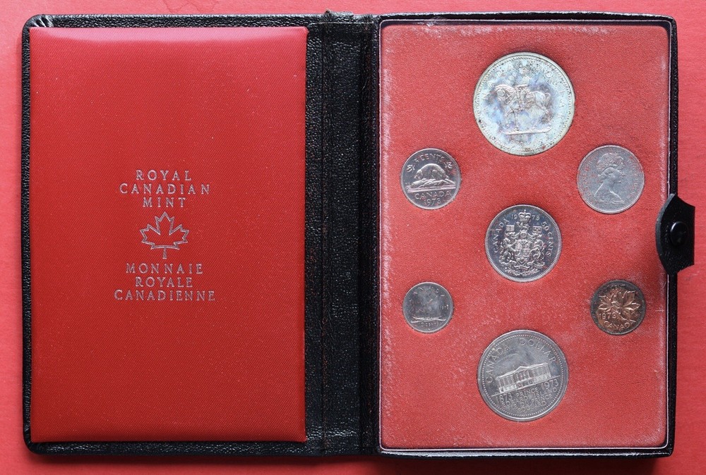 1973 Canada 25 Cents Large Bust In Original Specimen Set