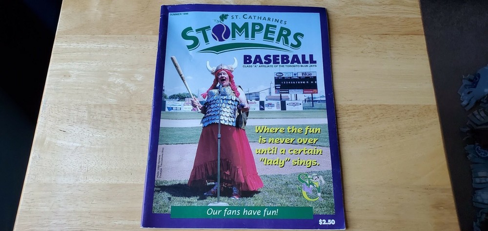 1996 St Catharines Stompers Program Toronto Blue Jays Lesters MiLB