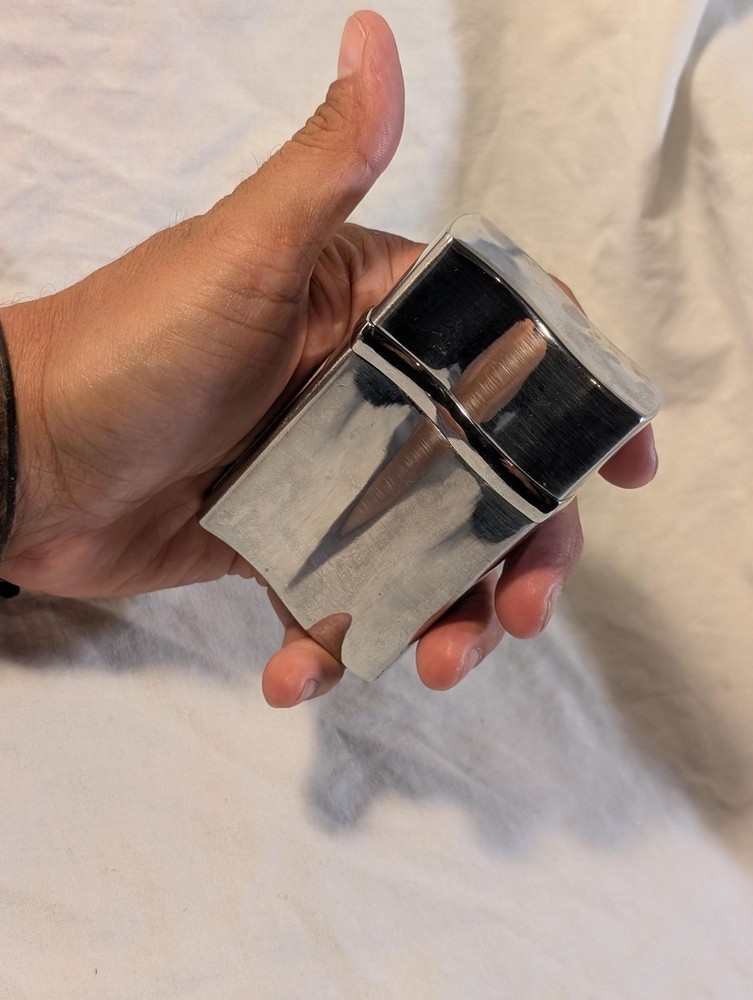 Large Chrome Table Top Refillable Lighter