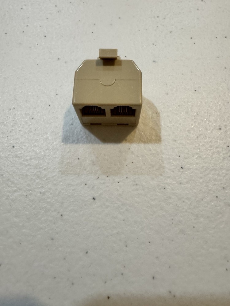 Pair Of analog phone Jacks - Two And Three Receptacles