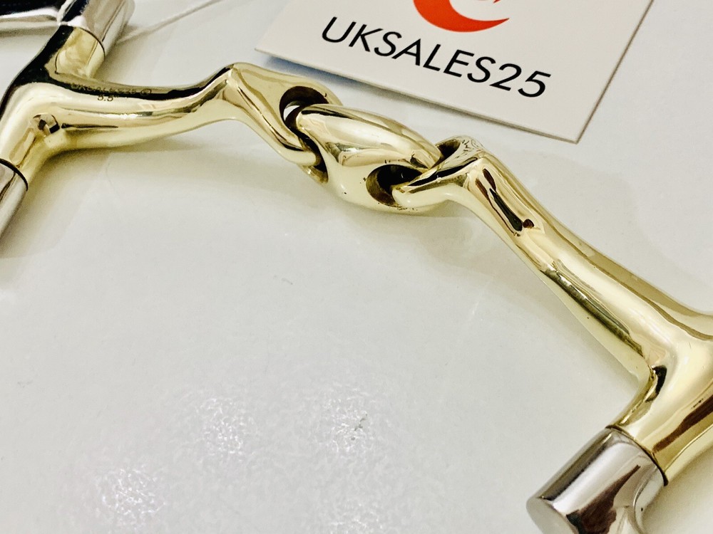 D-Ring Curved Snaffle Bit Angled Mouthpiece (UKSALES25®) *SAME DAY DISPATCH*