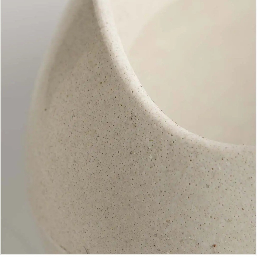 Rolled Stone Eco-Planters, Open - White
