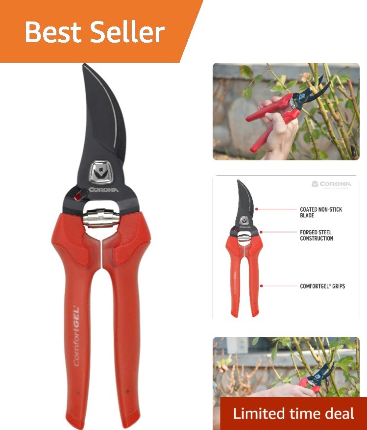 Versatile BP 3214D Hand Pruner - Ergonomic, Lightweight, and Sharp Bypass Blade