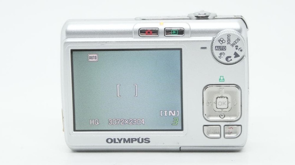 OLYMPUS FE-210 Silver Compact Digital Camera Tested Working Seller Japan