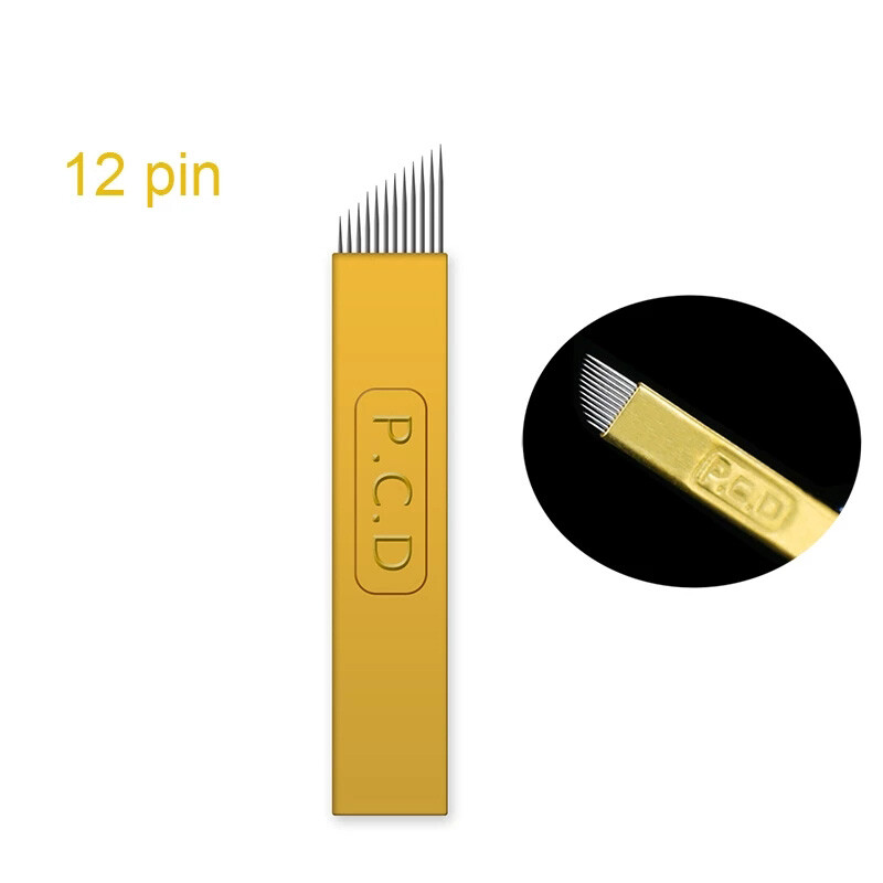12Pin Microblading Needle Permanent Makeup Microblading Blades For Manual Pen