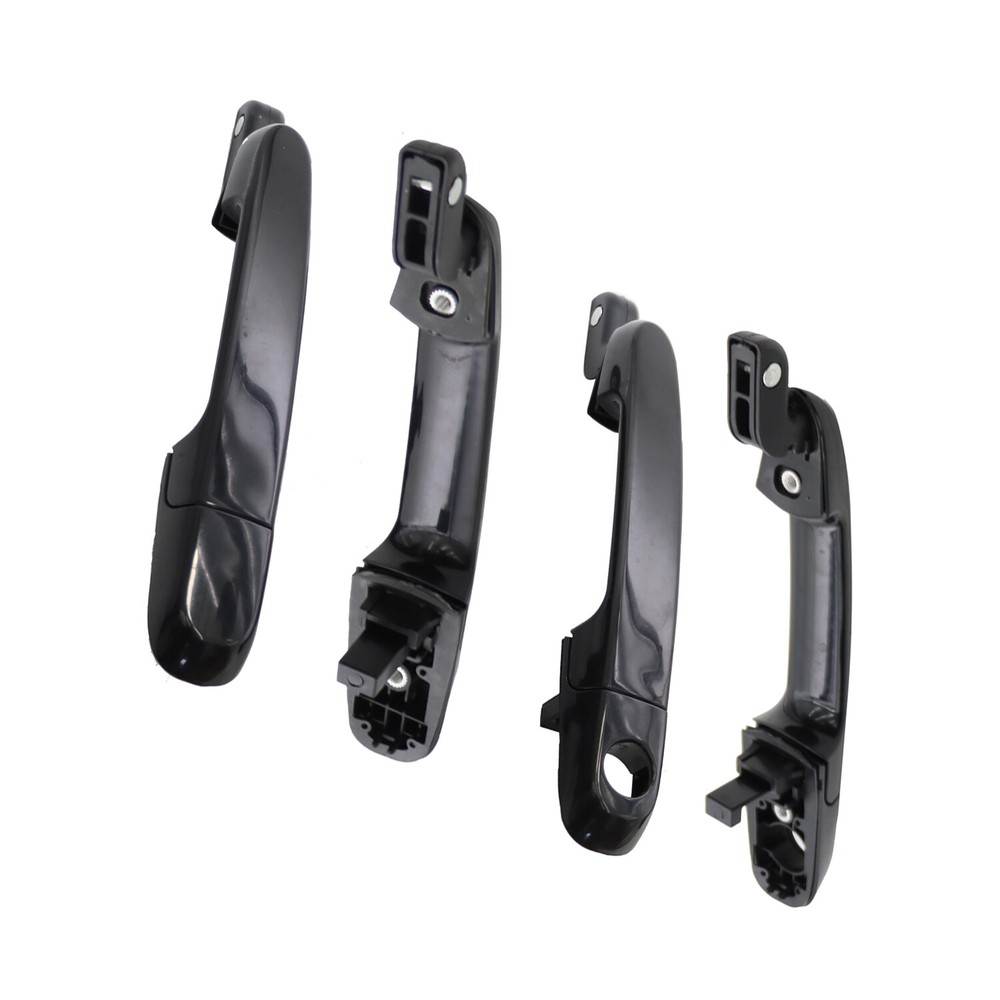 4pcs Outer Door Handle Front & Rear For Hyundai Accent 2006 - 2011 Primed Black