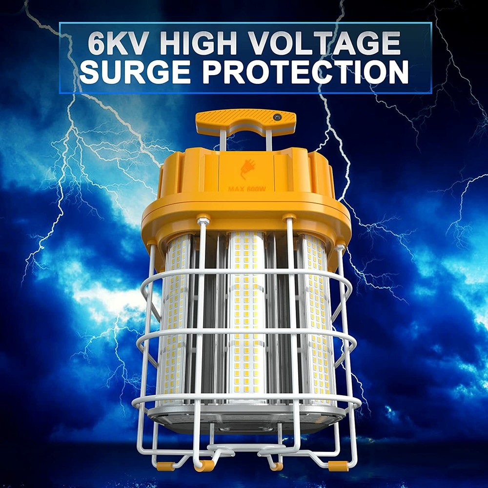 80W LED Temporary Work Light Linkable Construction Jobsite Light 5000K Daylight