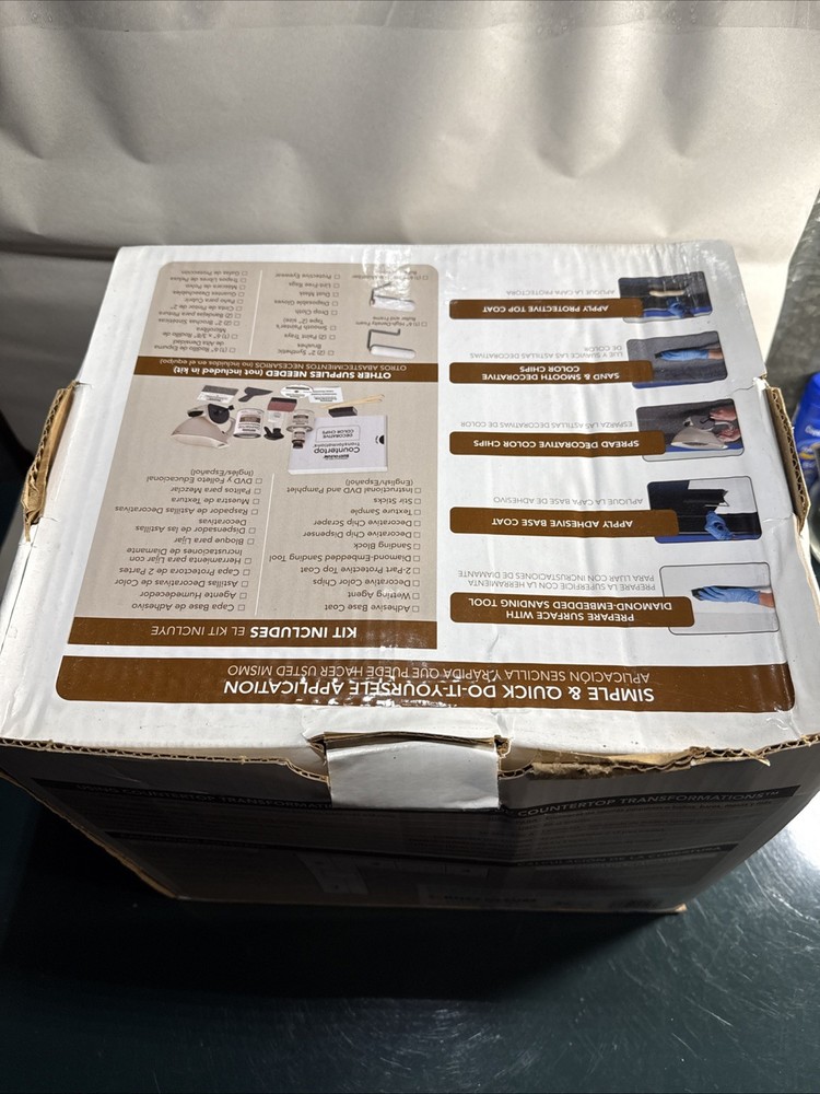 NEW RUSTOLEUM 258512 CHARCOAL TRANSFORMATIONS COUNTERTOP REFINISHING SYSTEM