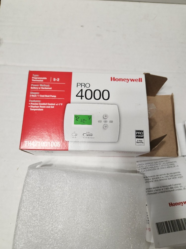 Honeywell PRO 4000 Programmable Thermostat (TH4210D1005)