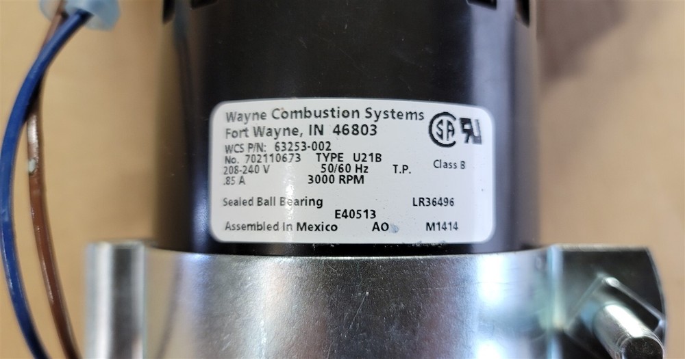 Wayne Combustion 63253-002 Motor/Blower-208/230