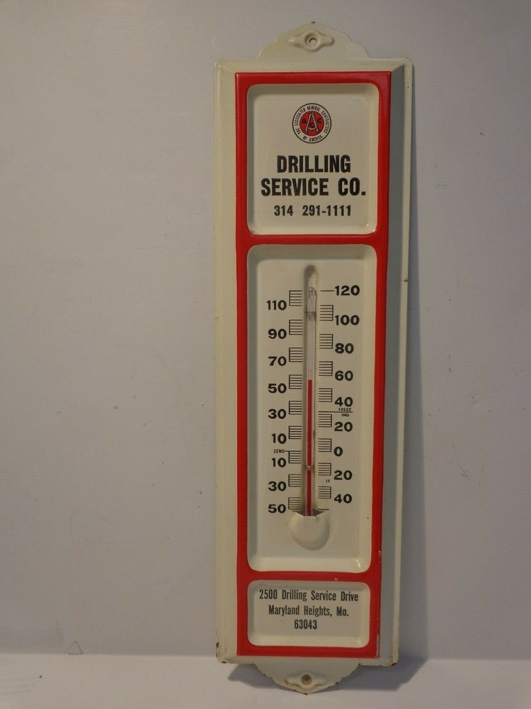 Drilling Service Co - Sales Service - Advertising Thermometer