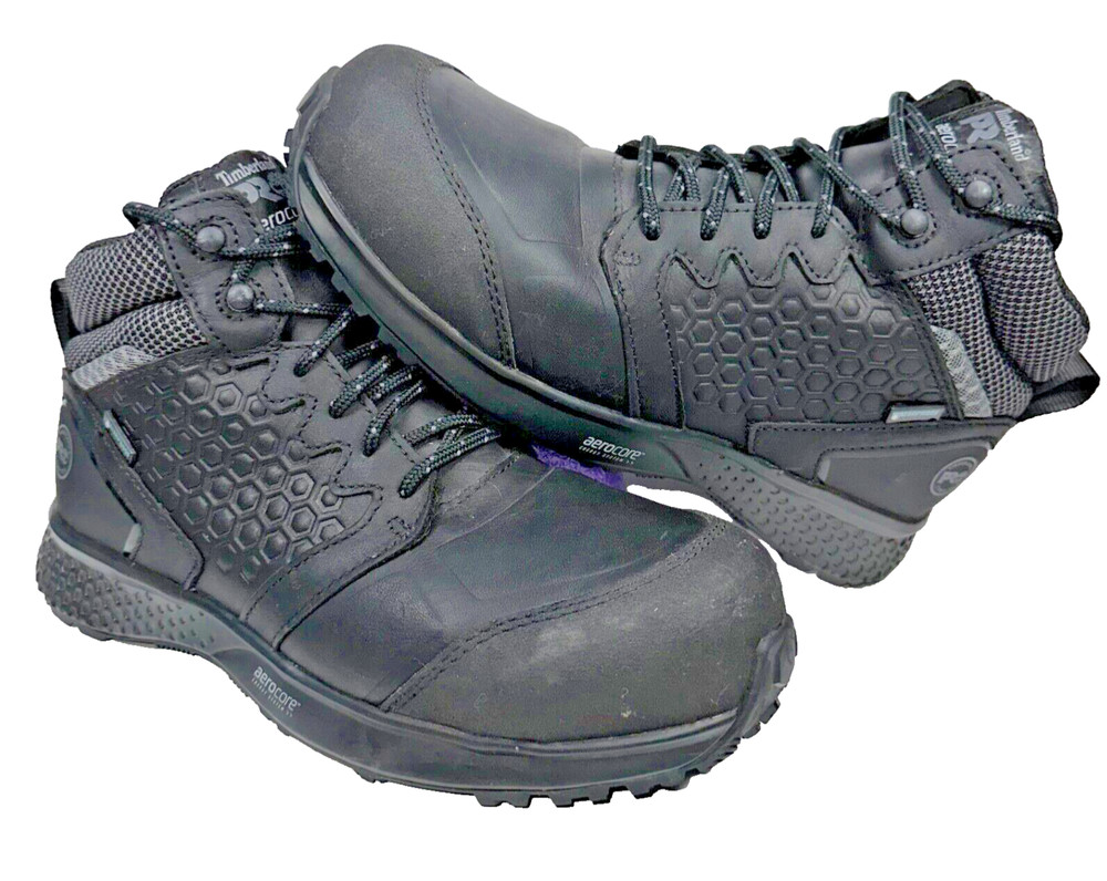 Timberland Pro Reaxion Women’s Size 9.5 A21QA Black Composite Toe Work Boot