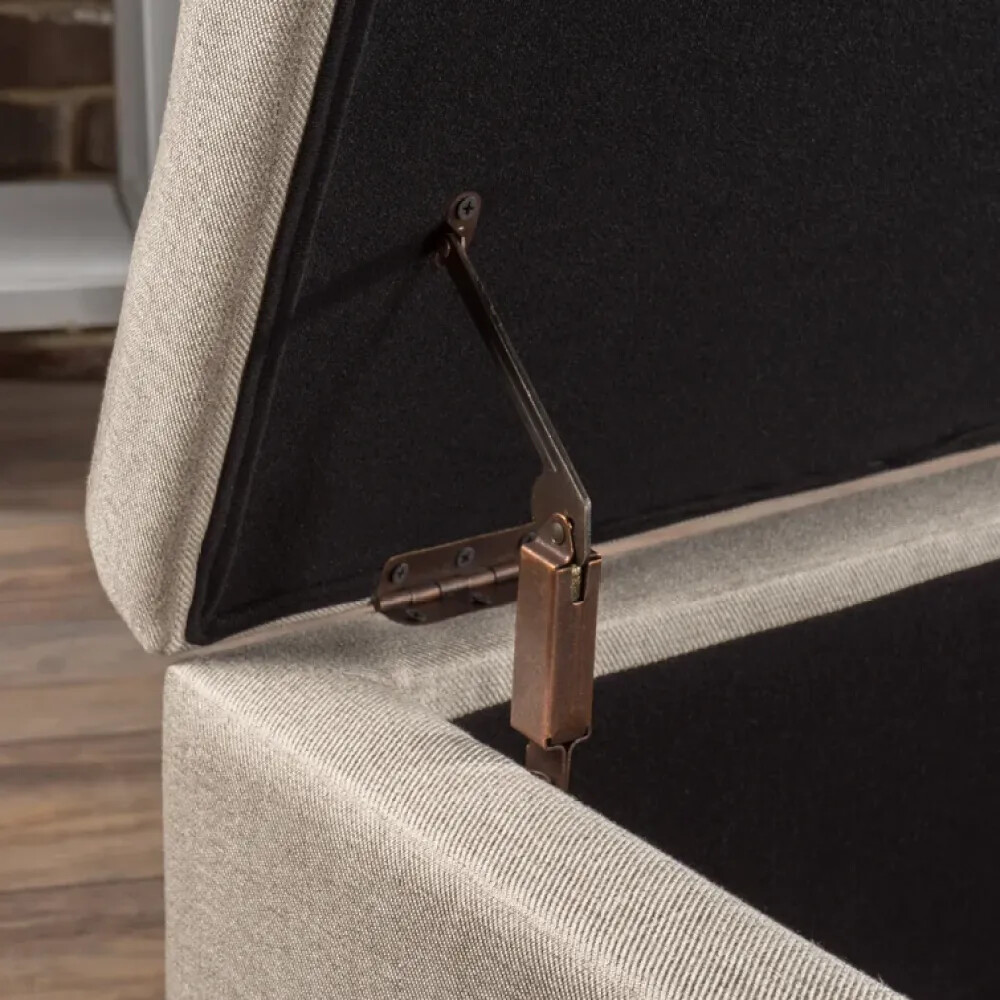 Versatile Baltimore Ottoman with Hidden Storage for Home Essentials