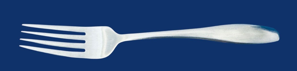 Hampton GOURDON Stainless, 18/0, Satin, Plain, Beveled Edge - Dinner Fork 7 7/8"