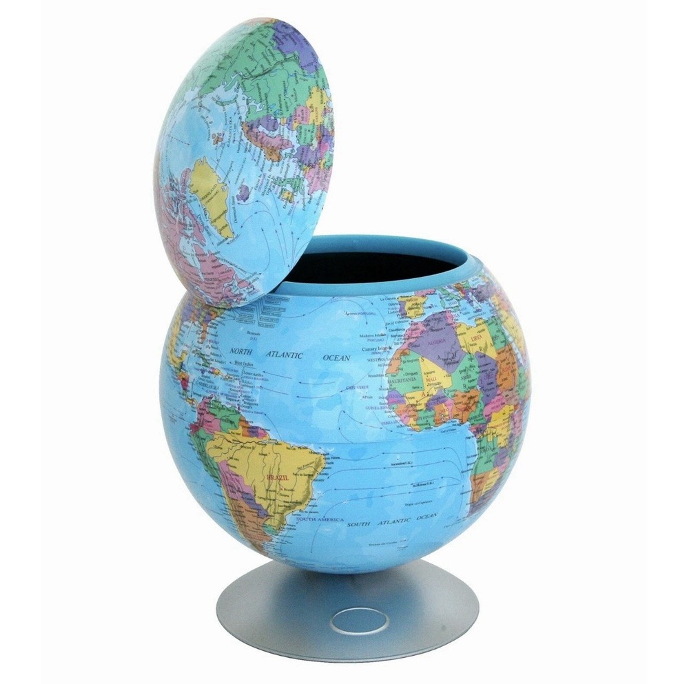 iTouchless Sensor Desktop Globe Sensor Trash Can 2.8 L - Decorative for Kitchen✅