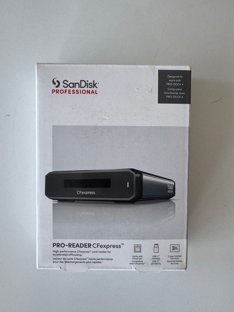 new SanDisk Professional PRO-READER CFexpress Card Reader SDPR1F80000G