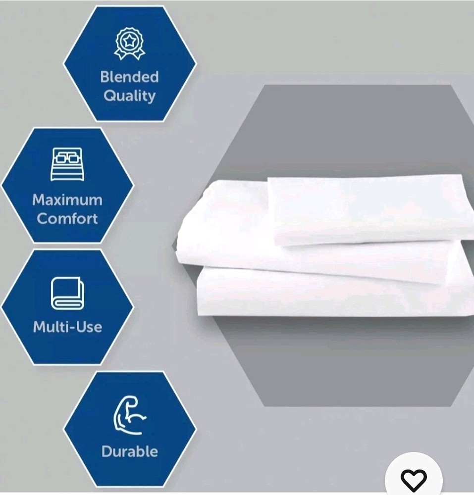 1 DOZEN. 54"x86", White Twin Flat Sheets 180 Thread Count Hotels, BULK LOT