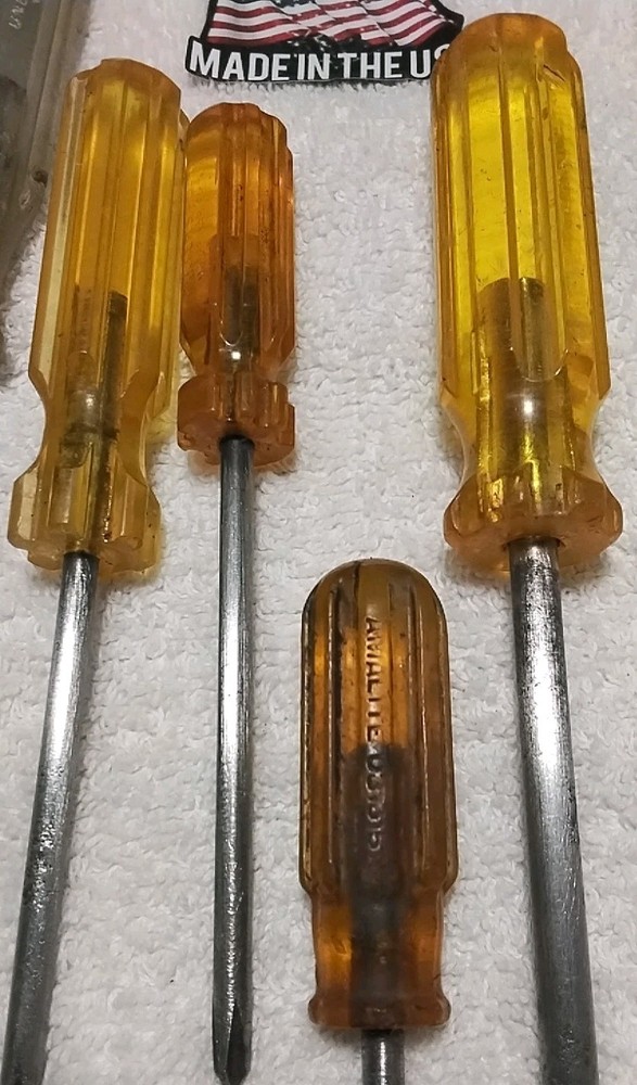 6pc TRANSLUCENT AMALITE/MECHANICS/ PULLER PHILLIPS × SLOTTED ASSORTED BRANDS...