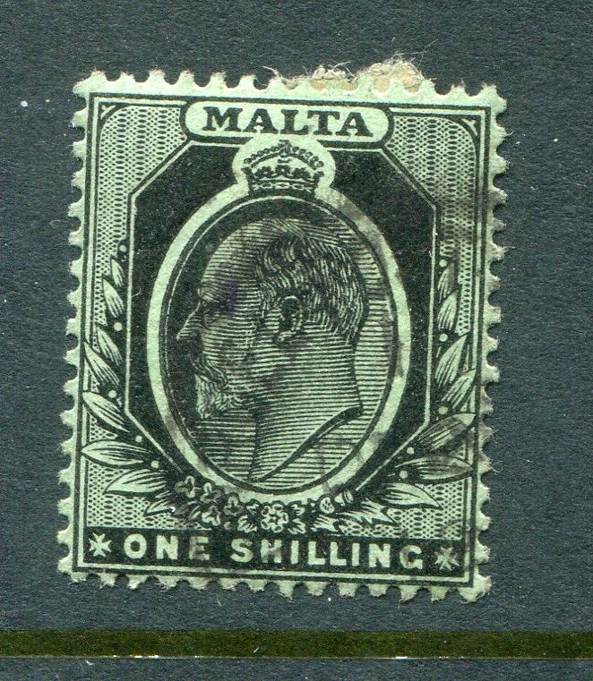 Malta #40 Edward VII 1 Sh. [Used]