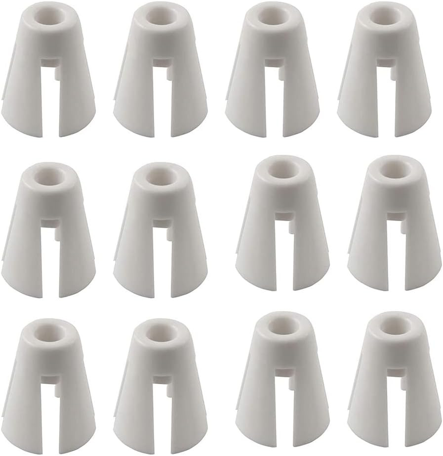 12pcs Coil Claw Thread Spool White Plastic Cone Holder Sewing Accessories DIY De