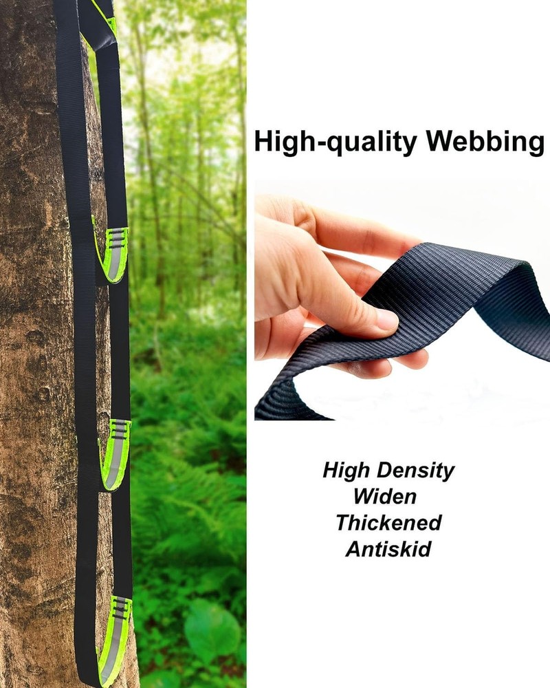 Double-Thickened and Widened 4-Step Climbing Aider for Hunting Tree Steps