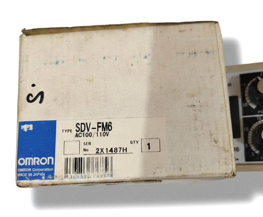 OMRON SDV-FM6 ELECTRONIC TIMER VOLTAGE 110VAC FREE FAST SHIPPING